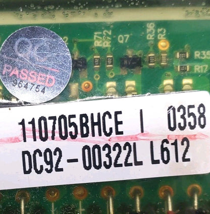 OEM Replacement for Samsung Dryer Control DC92-00322L    -