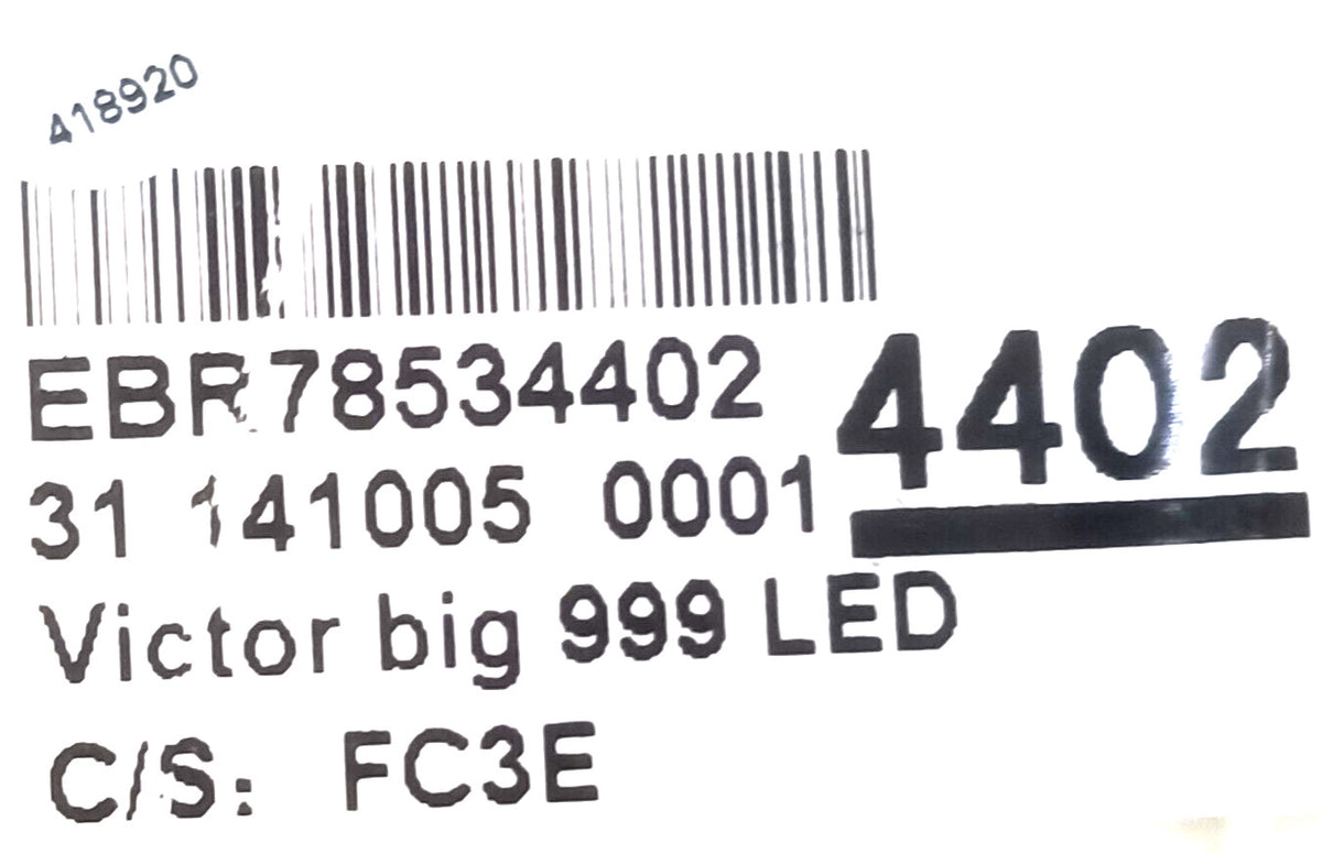 OEM Replacement for LG Washer Control EBR78534402