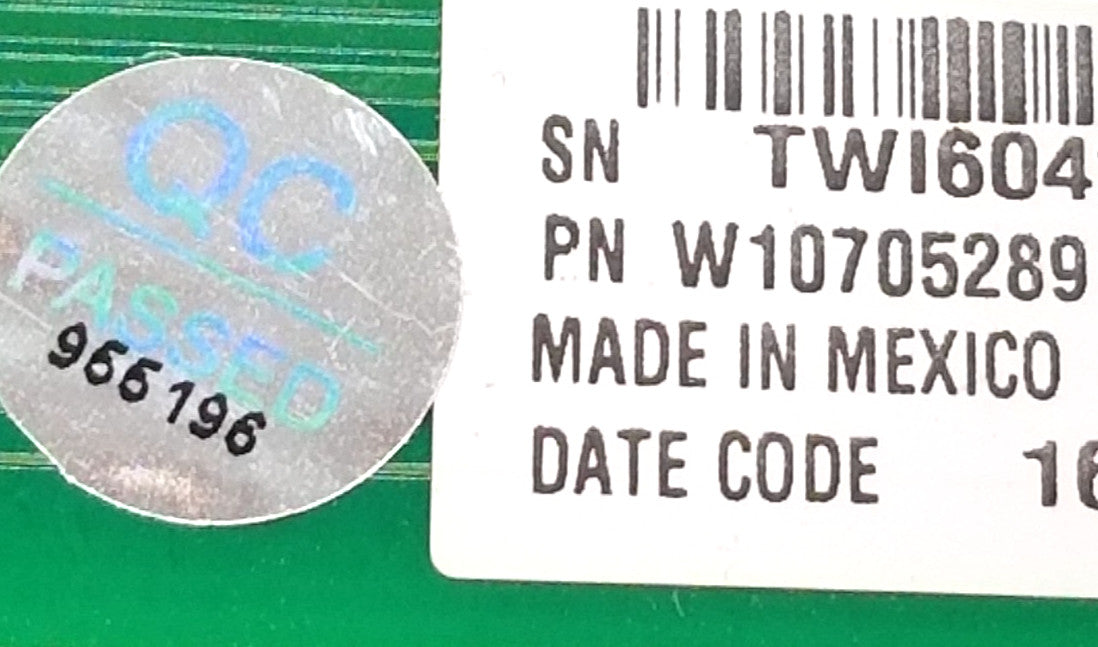 OEM Replacement for Whirlpool Washer Control W10705289