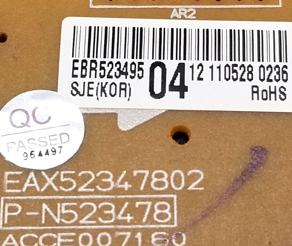 OEM Replacement for LG Oven Display Control EBR52349504