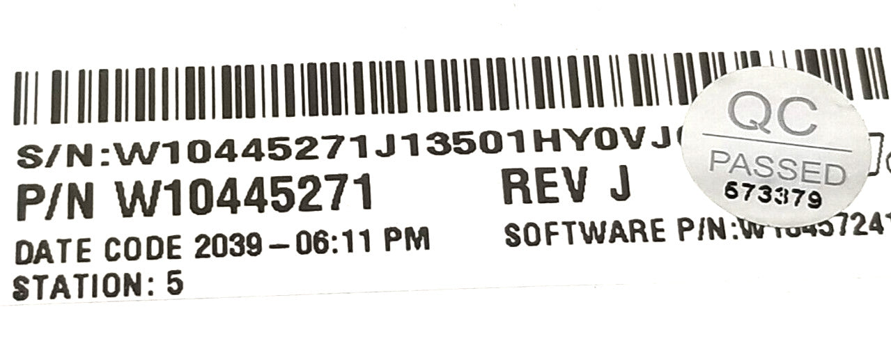 OEM Replacement for Whirlpool Washer Control W10445271