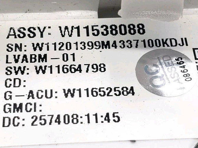 OEM Replacement for Maytag Washer Control Board W11538088