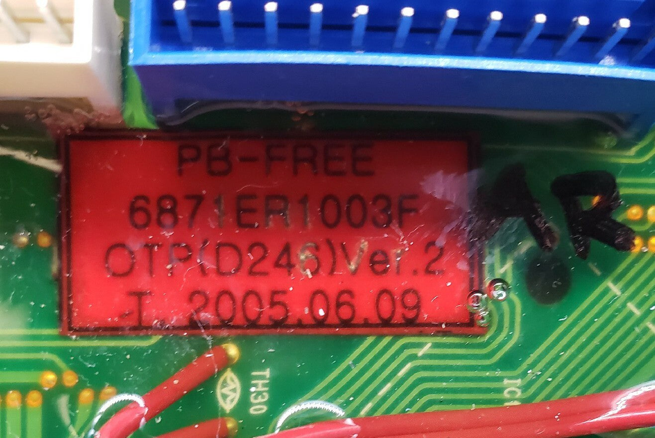 Genuine OEM Replacement for LG Washer Control 6871ER1003F