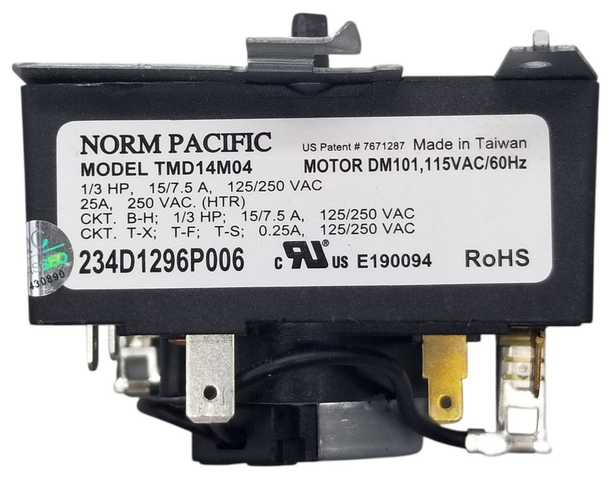 OEM Replacement for GE Dryer Timer 234D1296P006