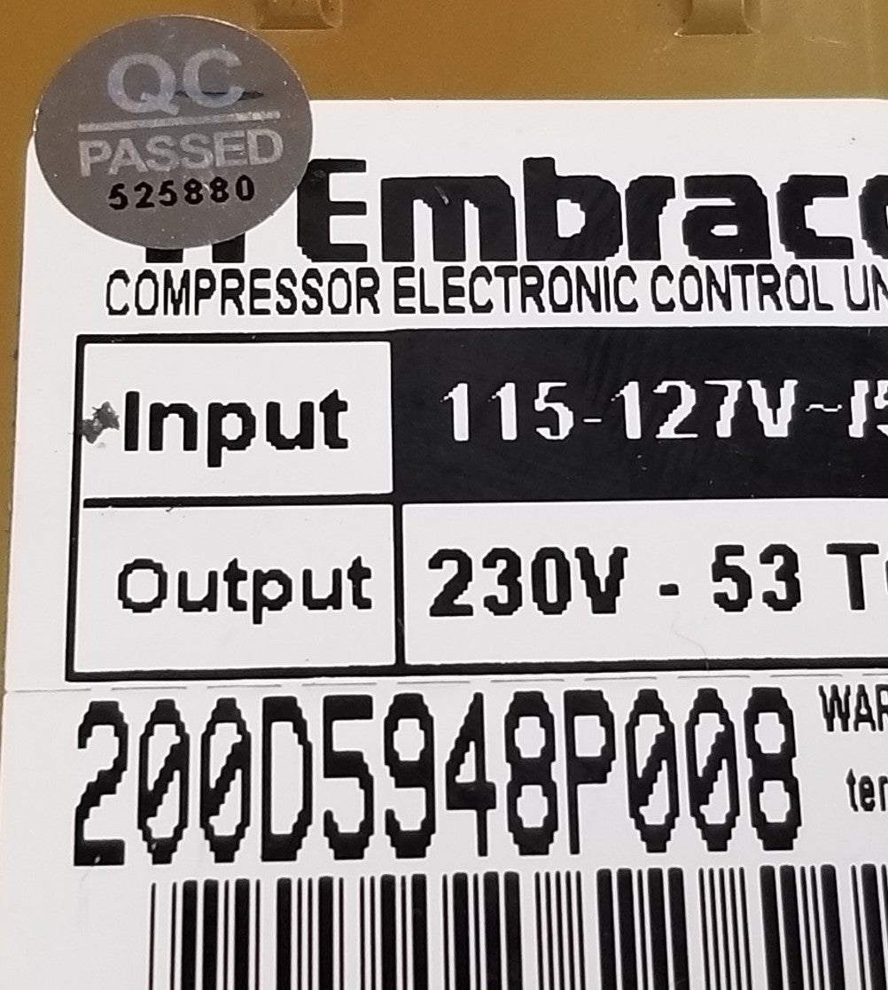 OEM Replacement for GE Fridge Inverter Board 200D5948P008