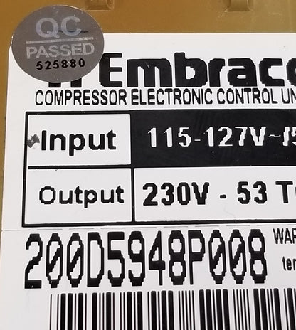 OEM Replacement for GE Fridge Inverter Board 200D5948P008