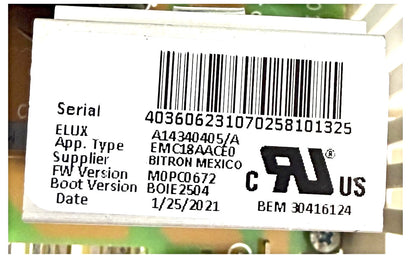 OEM Replacement for Frigidaire Washer Control A14340405