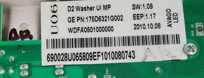 OEM Replacement for GE Washer Control 175D6321G002