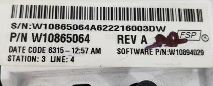 OEM Replacement for Whirlpool Washer Control W10865064