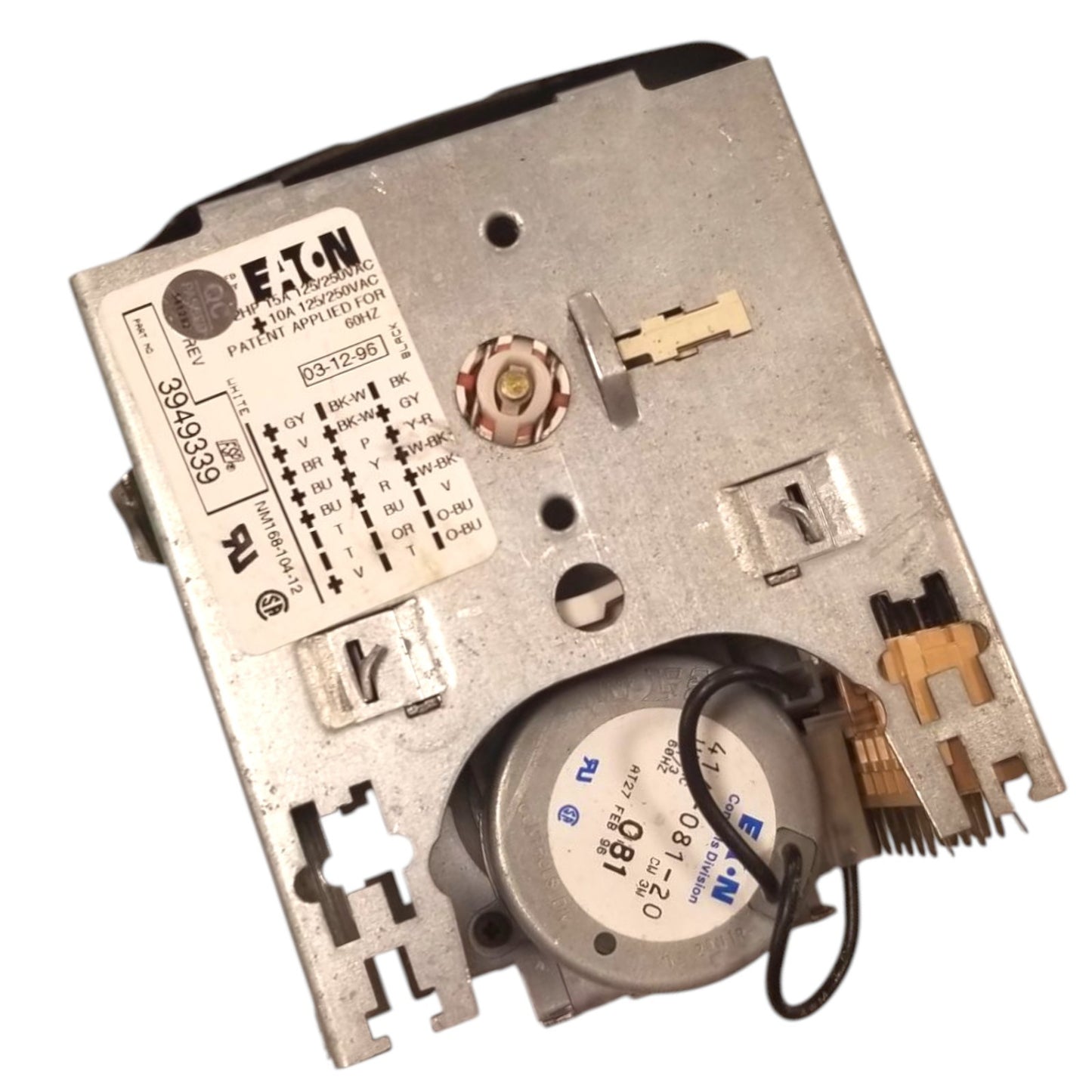 OEM Replacement for Whirlpool Washer Timer 3949339