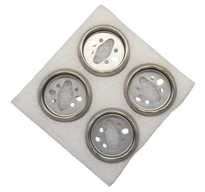 New OEM Forno Range Stainless Steel Knob Base Set 30402500464