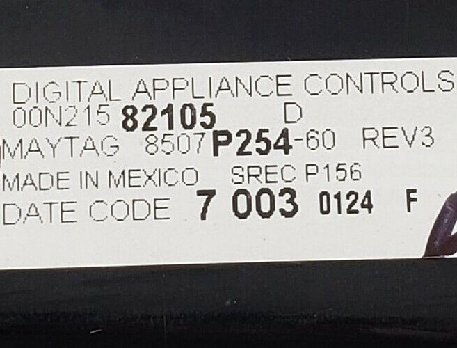 OEM Replacement for Maytag Range Control 8507P254-60