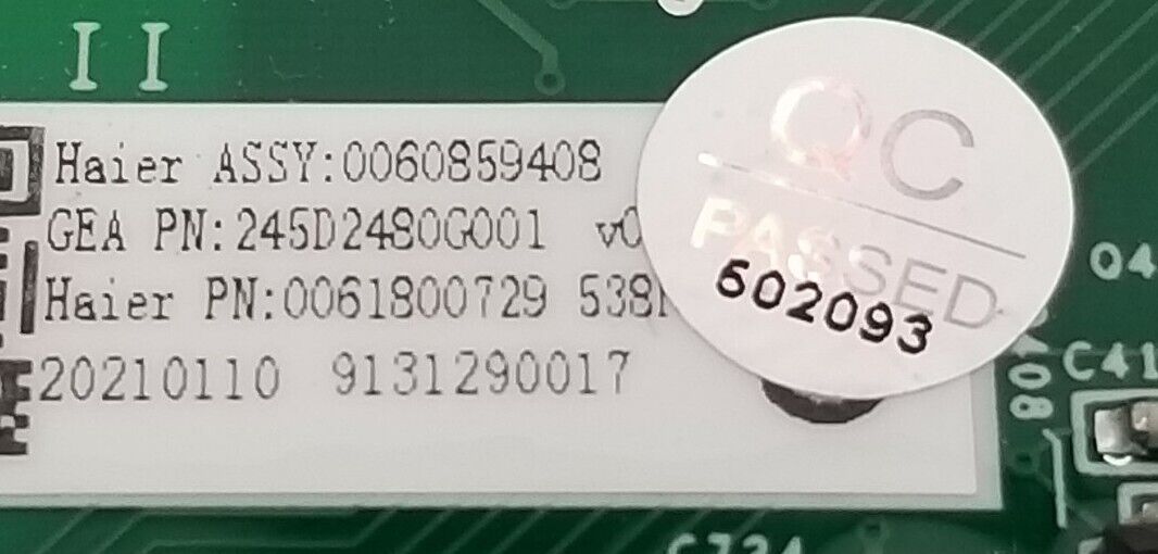 OEM Replacement for Frigidaire Refrigerator Control 245D2480G001