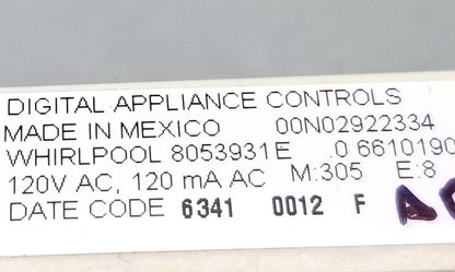 OEM Replacement for Whirlpool Range Control  8053931