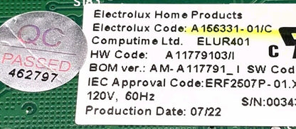 OEM Replacement for Electrolux Fridge Control A156331-01