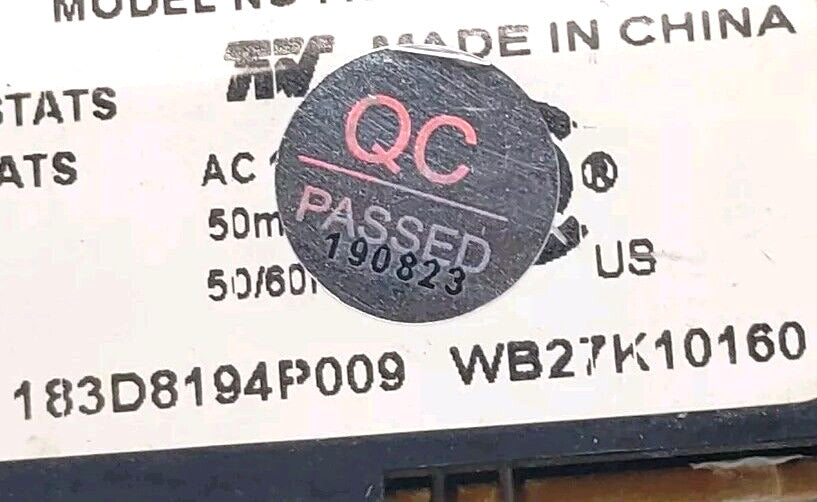OEM Replacement for GE Oven Control 183D8194P009 WB27K10160