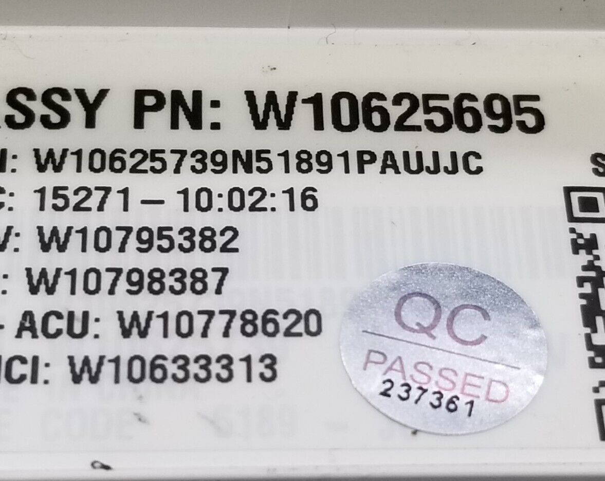 OEM Replacement for Whirlpool Washer Control W10625695