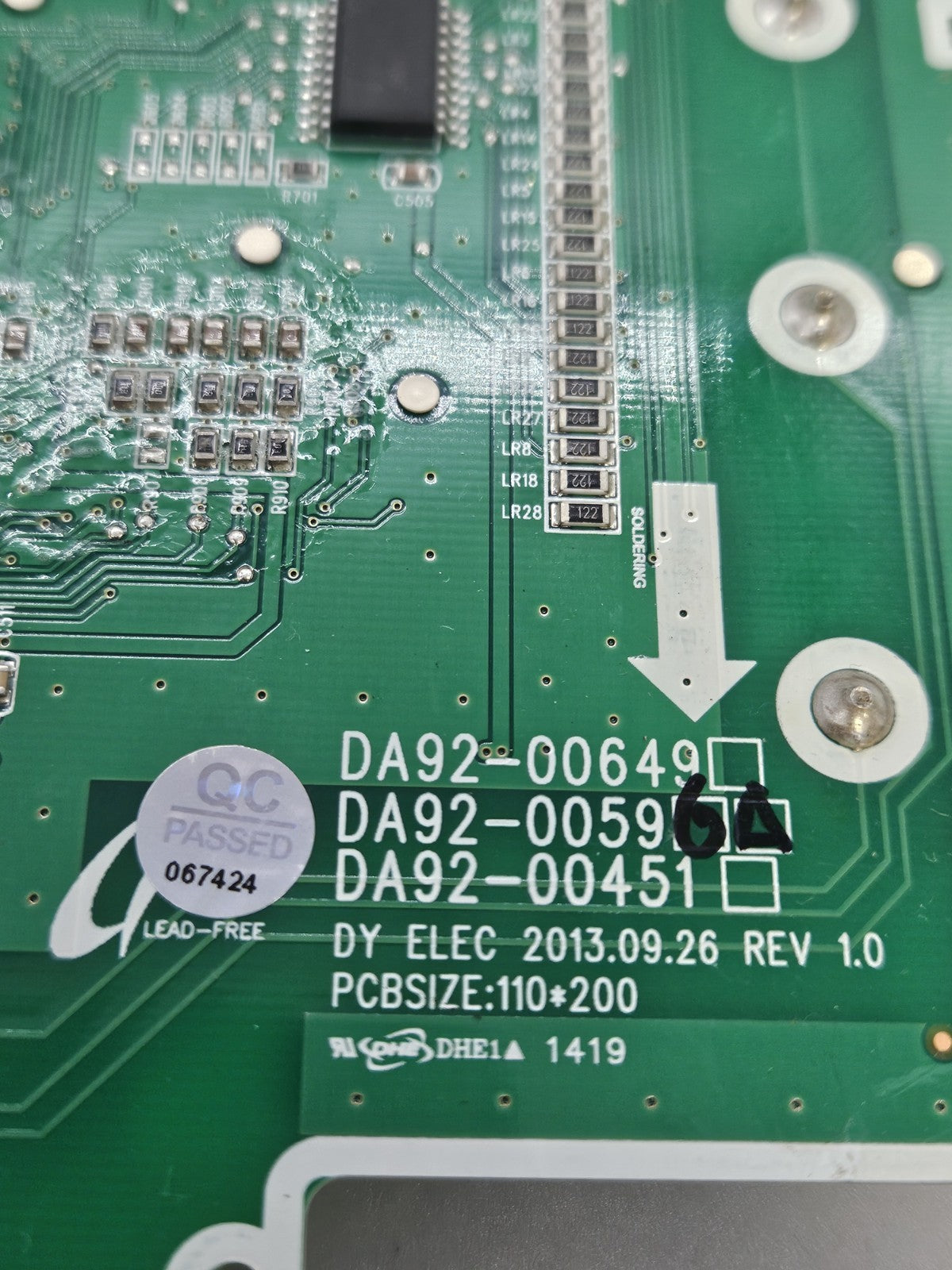 OEM Replacement for Samsung Fridge Control DA92-00596A