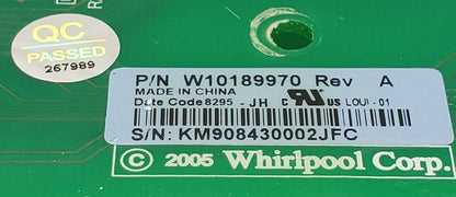 Genuine OEM Replacement for Whirlpool Washer Control W10189970