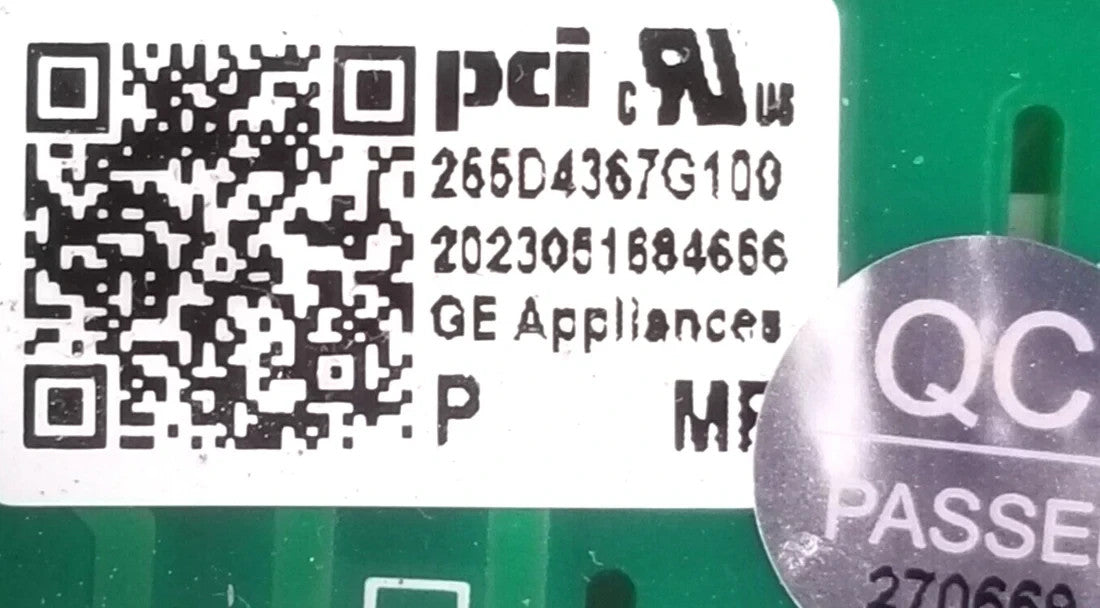 OEM Replacement for GE Dishwasher Control Board 265D4367G100