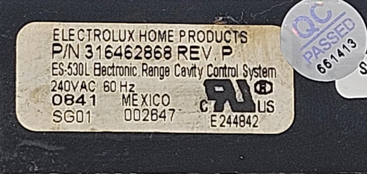 OEM Replacement for Frigidaire Oven Control 316462868