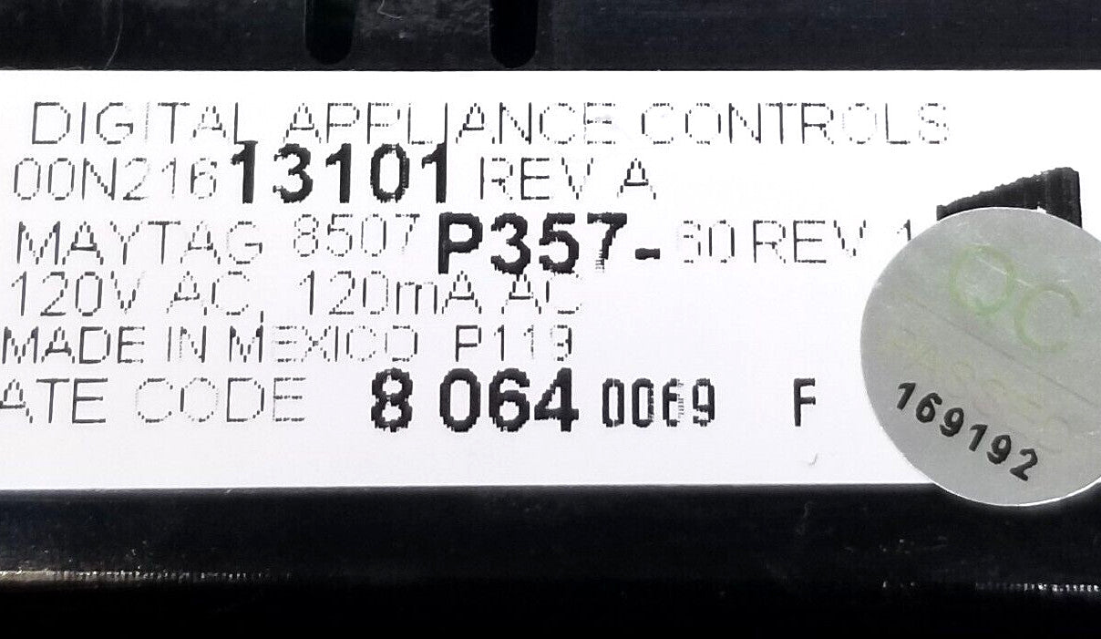 OEM Replacement for Maytag Oven Control  8507P357-60