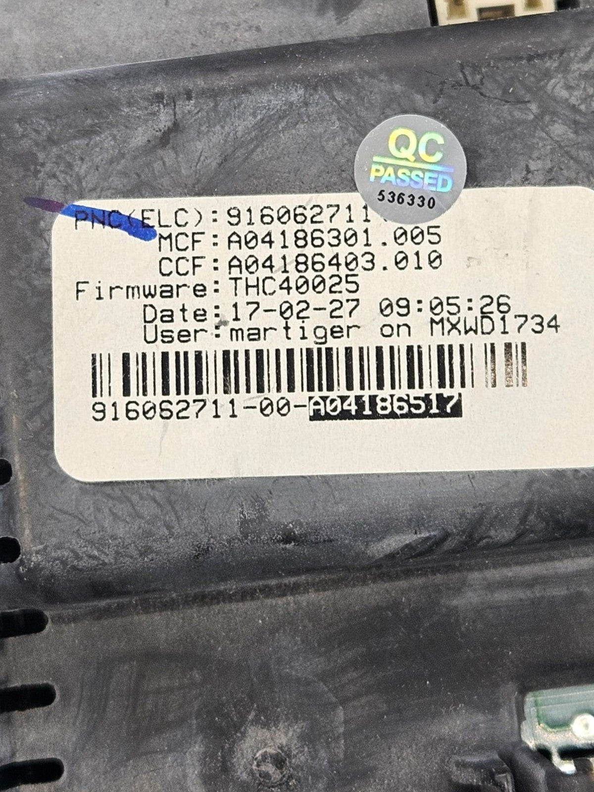 OEM Replacement for Frigidaire Dryer Control 916062711