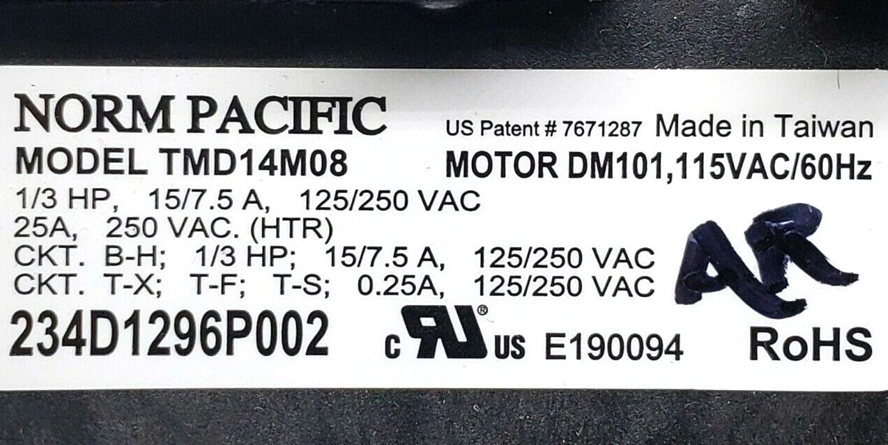 Genuine OEM Replacement for GE Dryer Timer 234D1296P002
