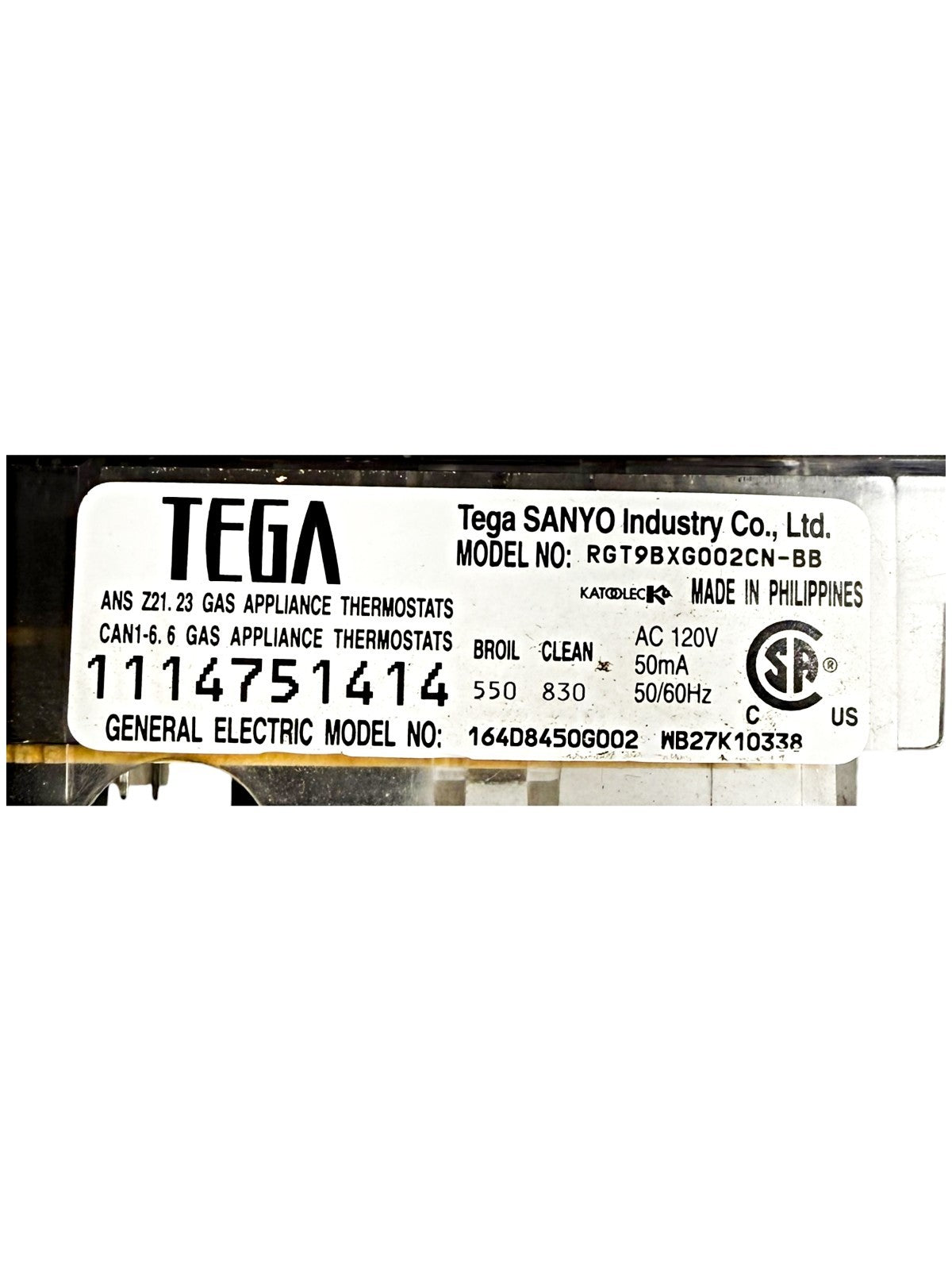 OEM Replacement for GE Range Control Board 164D8450G002