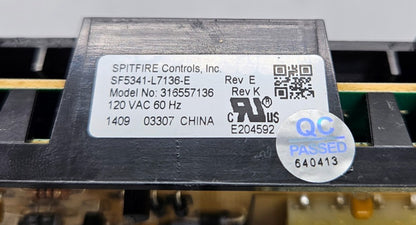 OEM Replacement for Frigidaire Range Control 316557136