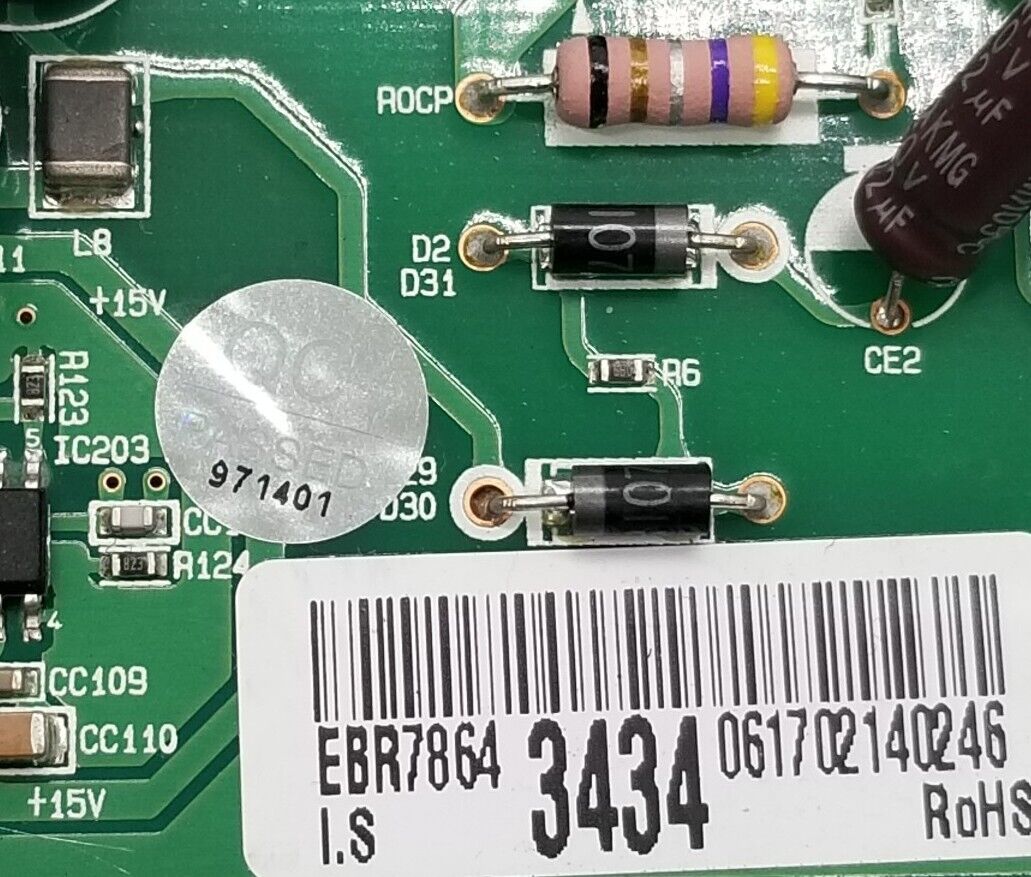 OEM Replacement for LG Refrigerator Control EBR78643434