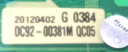 OEM Replacement for Samsung Washer Control DC92-00381M