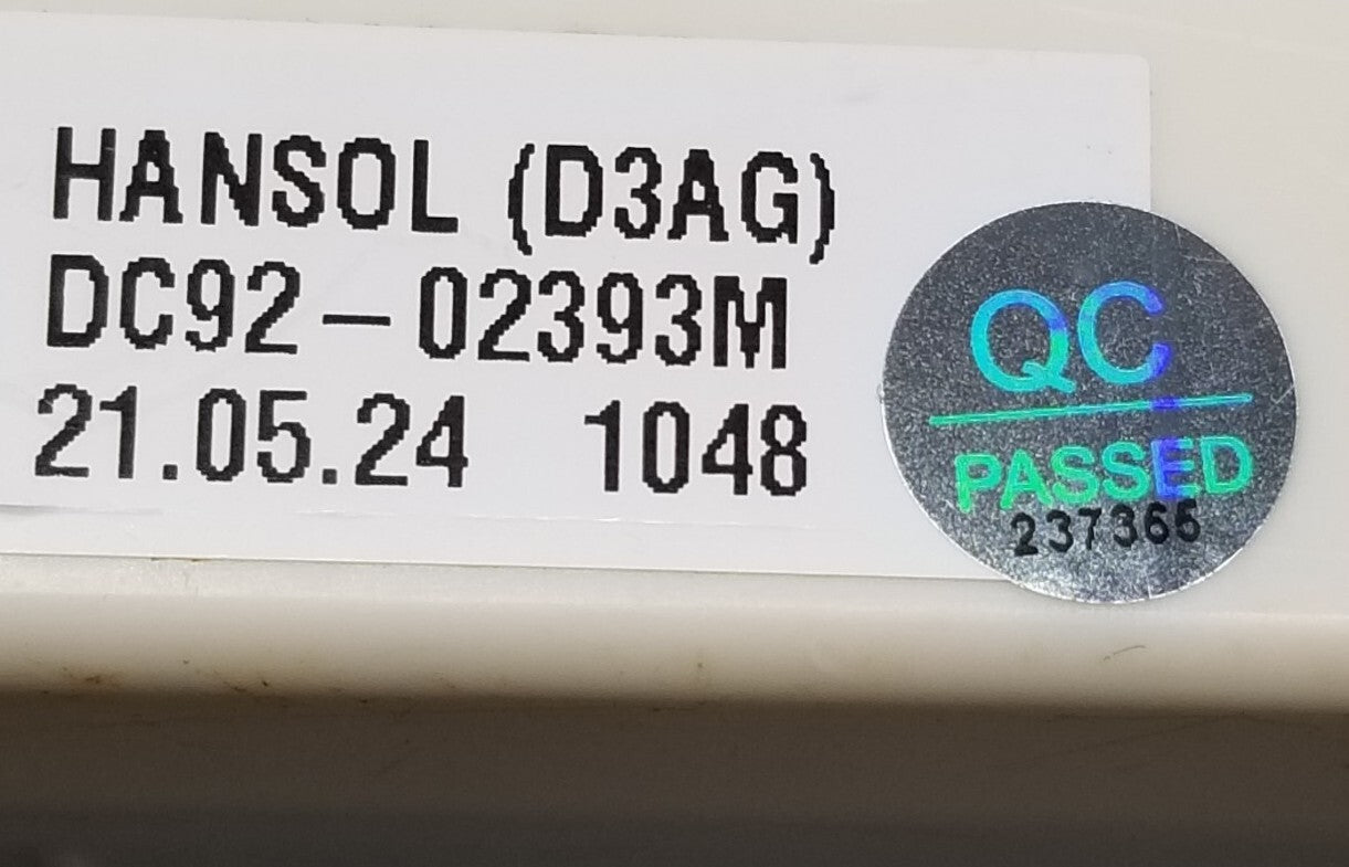 OEM Replacement for Samsung Washer Control DC92-02393M