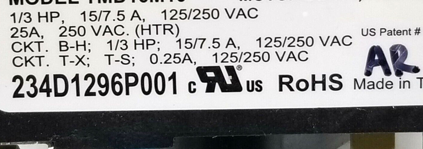 OEM Replacement for GE Dryer Timer  234D1296P001  WE4M527
