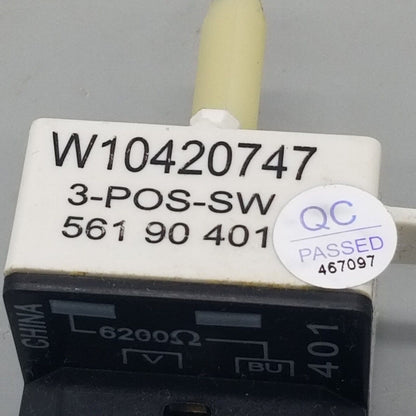 OEM Replacement for Whirlpool Dryer Switch W10420747