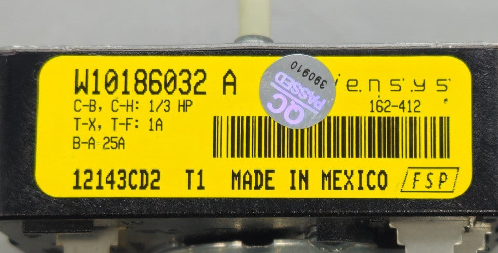OEM Replacement for Whirlpool Dryer Timer W10186032A
