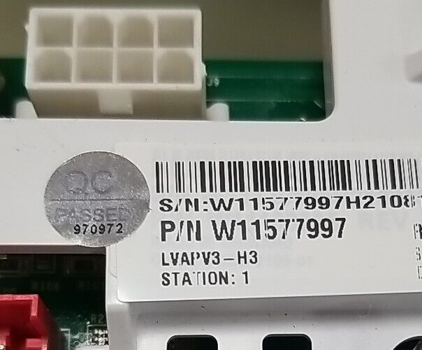 OEM Replacement for Whirlpool Washer Control W11577997
