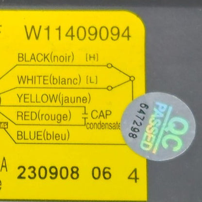 New OEM Replacement for Whirlpool Microwave Hood Fan W11590194 1- Yr
