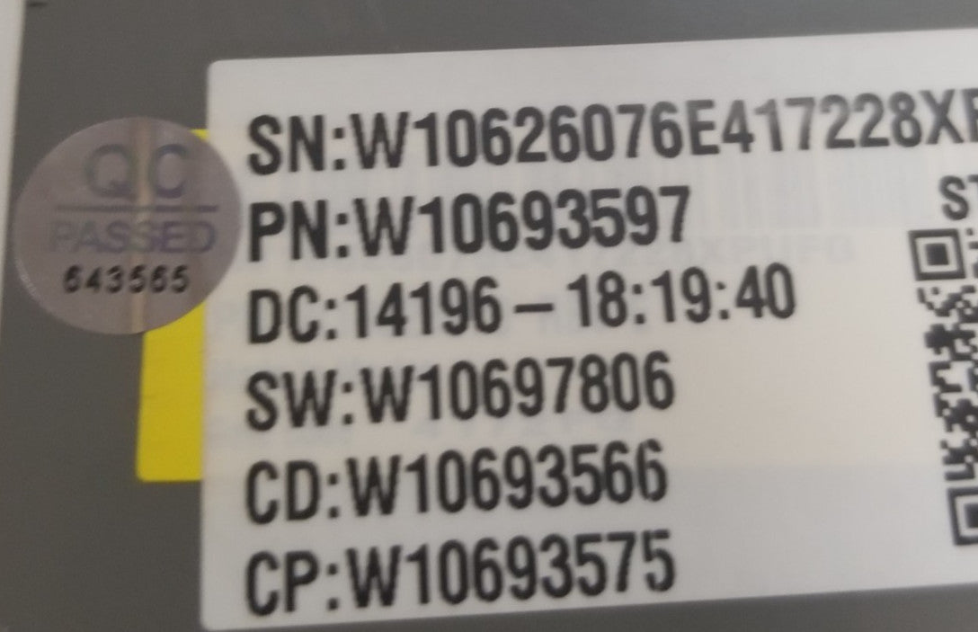 OEM Replacement for Whirlpool Washer Control Board W10693597