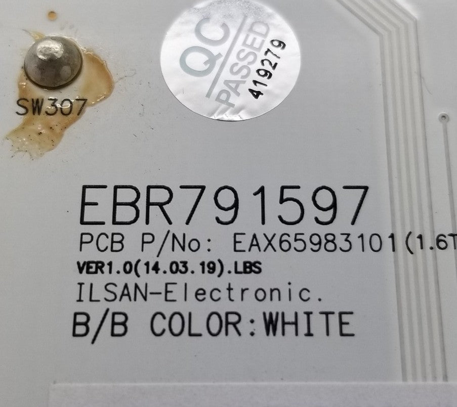 New OEM Replacement for LG Fridge Dispenser Control EBR79159702