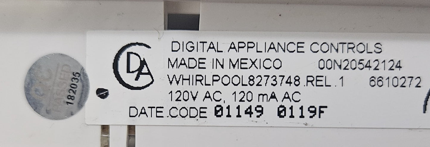OEM Replacement for Whirlpool Range Control Board 8273748