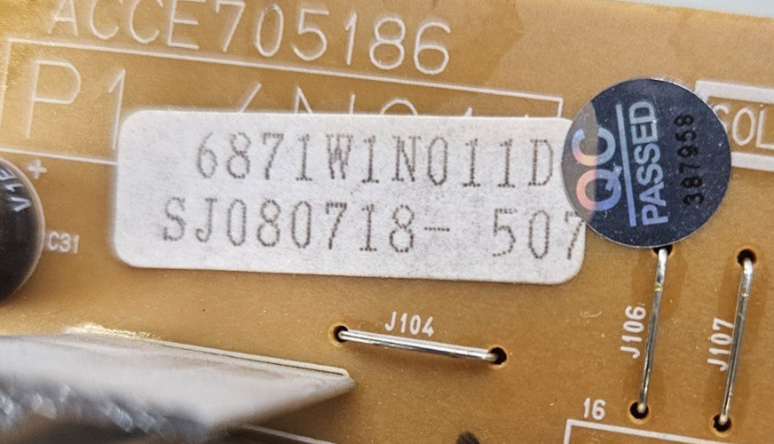 OEM Replacement for LG Range Control Board 6871W1N011D