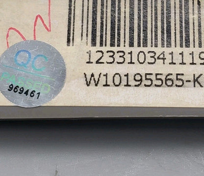 OEM Replacement for KitchenAid Dishwasher Control  W10195565