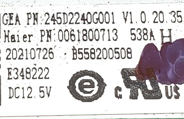 OEM Replacement for GE Fridge Control Board 245D2240G001
