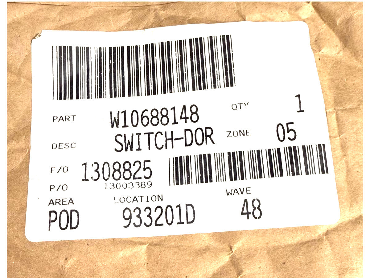 New Replacement for Whirlpool Dryer Door Switch W10688148