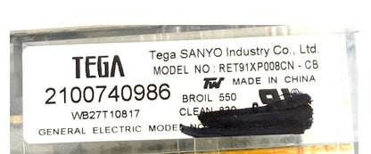 OEM Replacement for GE Range Control WB27T10817