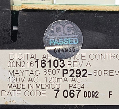 OEM Replacement for Whirlpool Oven Control Board 8507P292-60