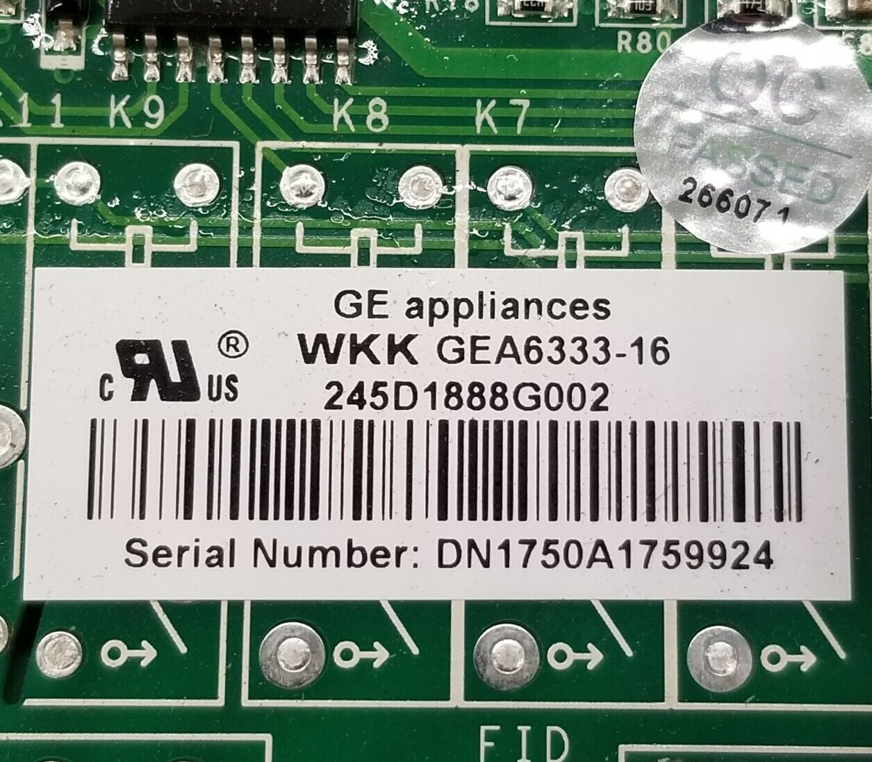 OEM Replacement for GE Fridge Control  245D1888G002    ~ ~