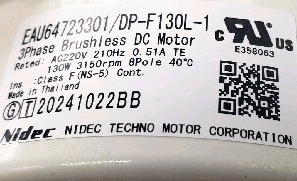 New OEM Replacement for LG Washer/Dryer Stack Motor Assembly EAU64723301