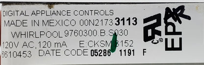 Genuine OEM Replacement for Whirlpool Range Board 9760300 WP6610456 ⭐    ⭐